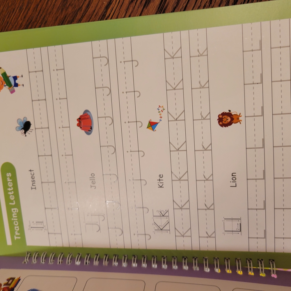 Practice Copybook Set for Kids - With Invisible Ink Pens - Picture 5 of 8